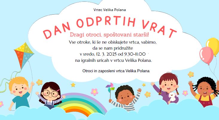 Vabilo Dan odprtih vrat 2025